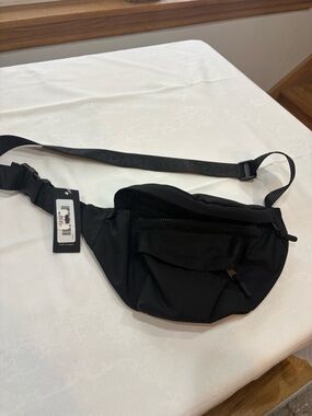 Classic Black Women's Belt Bag with Adjustable Strap